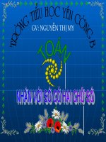 Bài giảng Toan 4: Nhan voi so co hai chu so