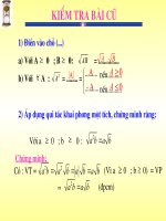 Gián án Bien doi don gian can thuc bac 2