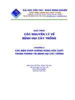 các biện pháp không dùng hóa chất cho cây trồng