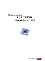 Giao trinh visual basic 2008x 
