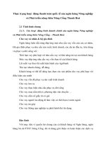 Thực trạng hoạt  động thanh toán quốc tế của ngân hàng Nông nghiệp và Phát triển nông thôn Nông Cống Thanh Hoá