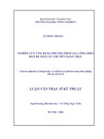 Nghiên cứu ứng dụng phương pháp gia công điện hóa để mài các chi tiết dạng trục 