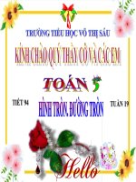 Bài giảng Hình tròn.Đtròn-tr96-Tuần19