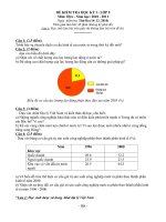 Gián án Đề kiểm tra HKI Địa lý 9 năm học 2009 - 2010