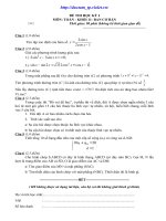 Toán 11 Đề thi HK I số 5
