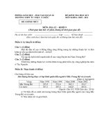 Bài soạn Đề thi học kì I - Địa 9