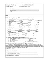 Gián án ktra hoc ki anh 6