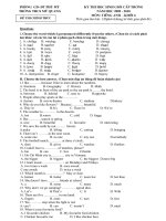 Bài giảng DE THI HSG ANH