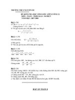 Gián án ĐỀ KHẢO SÁT HSG TOÁN 8