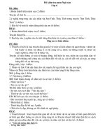 Bài giảng Đề kiểm tra học kì I môn Ngữ Văn 8