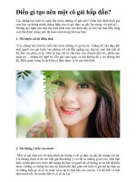 Điều gì tạo nên một cô gái hấp dẫn 