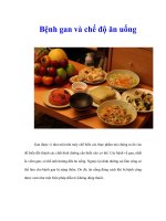 Bệnh gan và chế độ ăn uống