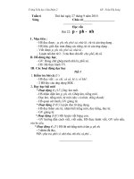 Bài soạn GA lớp 1 tuần 6 - Song