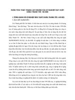 PHÂN TÍCH THỰC TRẠNG LỢI NHUẬN CỦA XÍ NGHIỆP MAY XUẤT KHẨU THANH TRÌ  HÀ NỘI