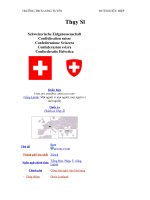 Tài liệu NƯỚC THỤY SĨ