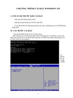 Bài soạn chuongtrinh cai dat Win XP