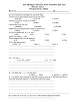 Bài soạn KHAO SAT DNAM 10-11