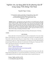 Nghiên cứu, áp dụng phân hệ đa phương tiện IP  trong mạng Viễn thông Việt Nam