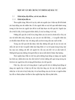 MỘT SỐ VẤN ĐỀ CHUNG VỀ THỐNG KÊ ĐẦU TƯ