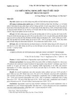 Các biến chứng trong điều trị lỗ tiểu thấp theo kỹ thuật Duckett