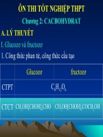 Gián án Chương 2: Cacbohhyđrat