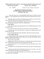 Bài soạn Kế hoạch thi Olympic tiếng Anh trên Internet năm học 2010-2011