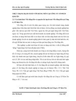 THỰC TRẠNG HẠCH TOÁN VỐN BẰNG TIỀN TẠI CÔNG TY CỔ PHẦN KIM TÍN