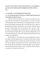 CƠ SỞ LÝ LUẬN CHUNG VỀ KẾ TOÁN BÁN HÀNG VÀ XÁC ĐỊNH KẾT QUẢ BÁN HÀNG TRONG DOANH NGHIỆP HOẠT ĐỘNG THƯƠNG MẠI