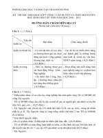 Bài soạn Đáp án đề thi HSGòmon Địa Khối 9 vòng 2