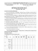 Tài liệu kế hoạch giảng dạy lớp 1