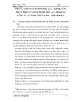 MỘT SỐ GIẢI PHÁP NHẰM NÂNG CAO HIỆU QUẢ TỔ CHỨC QUẢN LÝ VÀ SỬ DỤNG VỐN LƯU ĐỘNG TẠI CÔNG TY CỔ PHẦN THIẾT BỊ PHỤ TÙNG HÀ NỘI