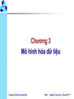 Bài giảng slide cơ sở dữ liệu_BKA_C3 :Mô hình hóa dữ liệu