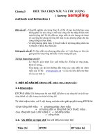 Bài giảng Chương 5 Điều Tra Chọn Mẫu