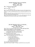 Bài soạn ĐỀ TH HSG LỚP 4 ( VÒNG 2)