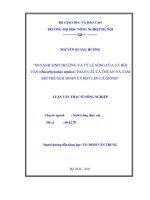 So sánh sinh trưởng và tỷ lệ sống của cá hồi vân (oncorhynchus mykiss) toàn cái, cá thuần và tam bội thể giai đoạn cá bột lên cá giống 