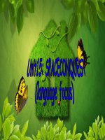 Tài liệu unit 15 langue focus