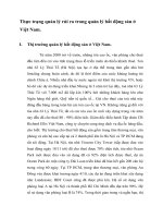 Thực trạng quản lý rủi ro trong quản lý bất động sản ở Việt Nam