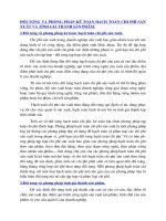 đối tượng và phương pháp kế toán hạch toán chi phí sản xuất và tính giá thành sản phẩm.