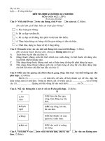 đề thi Môn KSĐ kỳ 1