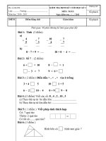 Đề kiểm tra cuối học ky I