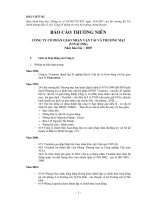 BÁO CÁO THƯỜNG NIÊN 2007: Công ty Cổ phần giao nhận vận tải và thương mại VINALINK