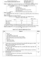 Đáp án & đề ktra HK1 Địa 10 (new)