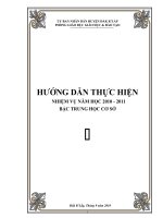Hướng dẫn thực hiện nhiệm vụ năm học 10-11 của phòng