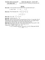 KIEM TRA HOC KI I TOAN 7 - CO DAP AN