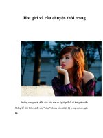 Hot girl và câu chuyện thời trang