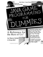 Java Game Programming for Dummies