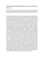 Gián án Phương pháp thuyết giảng với dạy văn theo tinh thần đổi mới