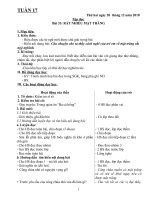 GIÁO AN LỚP 4 TUẦN 17 NĂM 2010-2011