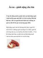 Ăn no - gánh nặng cho tim