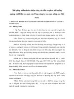 Giải pháp nhằm hoàn thiện công tác đầu tư phát triển công nghiệp chế biến rau quả của Tổng công ty rau quả nông sản Việt Nam